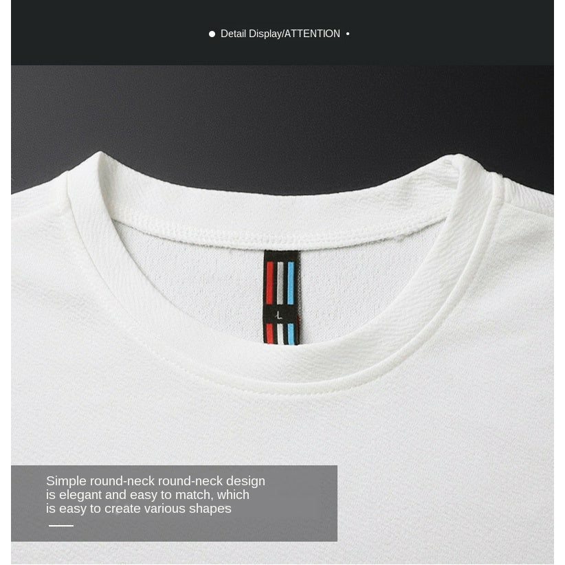 Men's Sportswear Tracksuit Two Piece Set - T-Shirt and Shorts for Running and Jogging