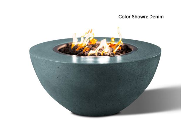 Round Fire Bowl Oasis 34 with Electronic Ignition - Free Cover [Slick Rock Concrete]