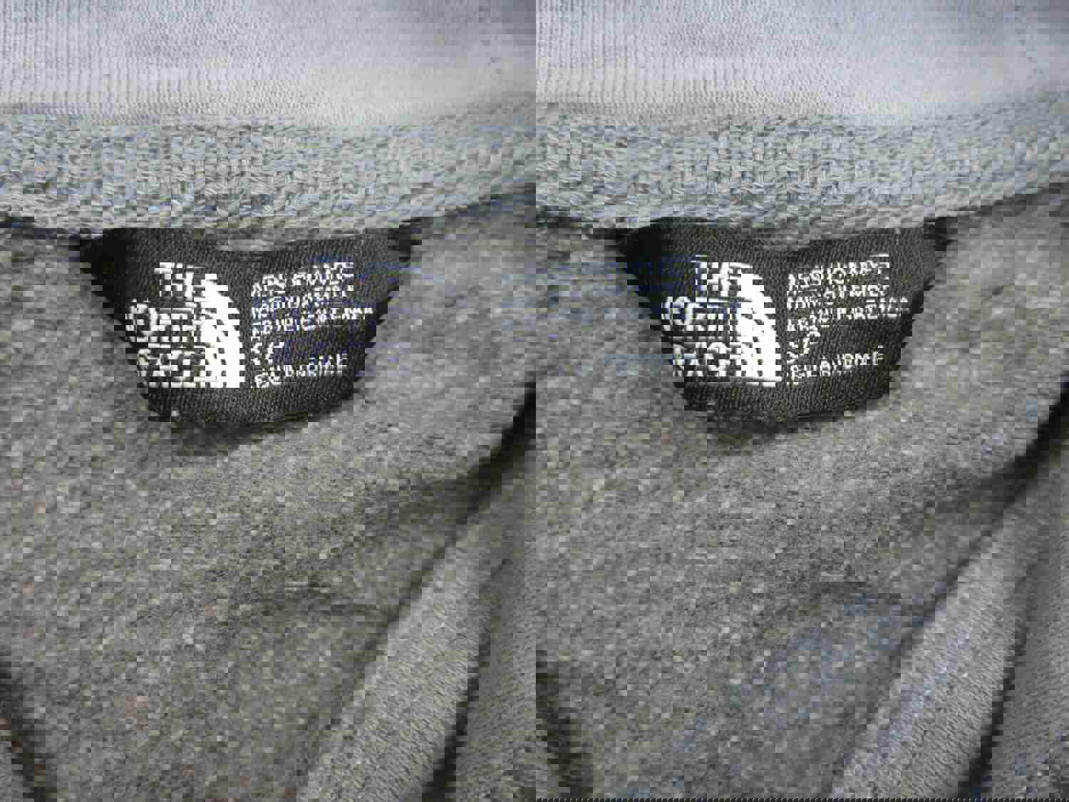 North Face Men's Small Gray Pullover Hoodie Sweatshirt