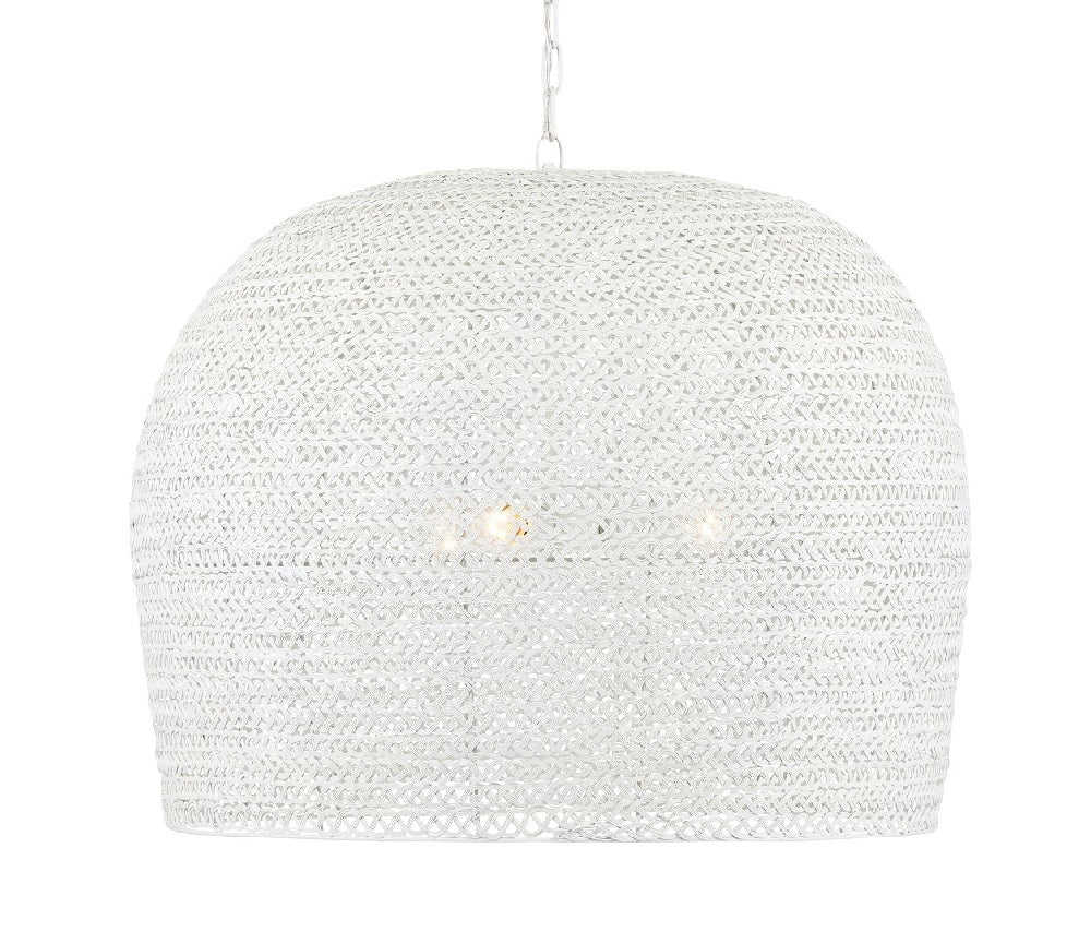 Piero Medium White Pendant Light