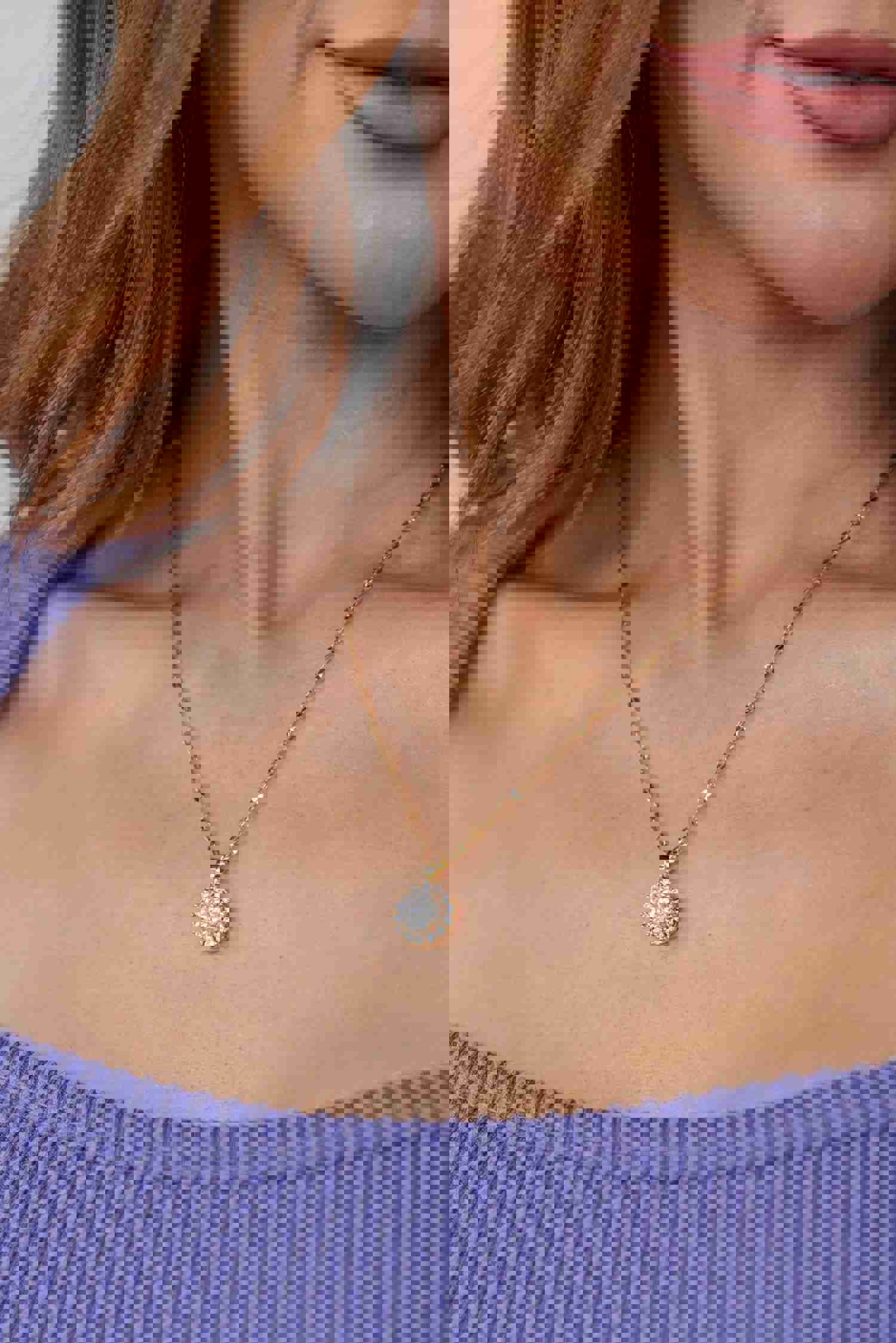 Bright Delight Pendant Necklace - Sparkling 18K Gold Plated Statement Piece