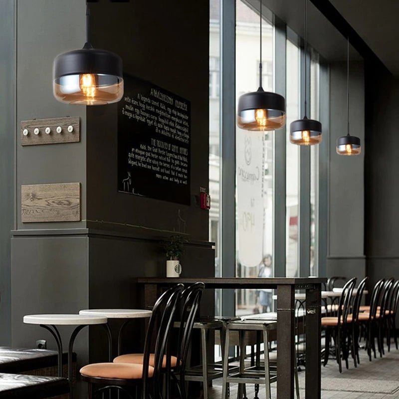 MIRODEMI® Modern Loft Hanging Glass Pendant Lamp for Kitchen, Restaurant, Bar, Living Room, Bedroom