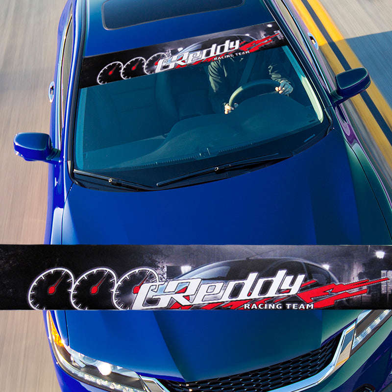 53 GREDDY Racing Windshield Non-Fading Vinyl Banner Decal Sticker for GTR WRX RSX FRS