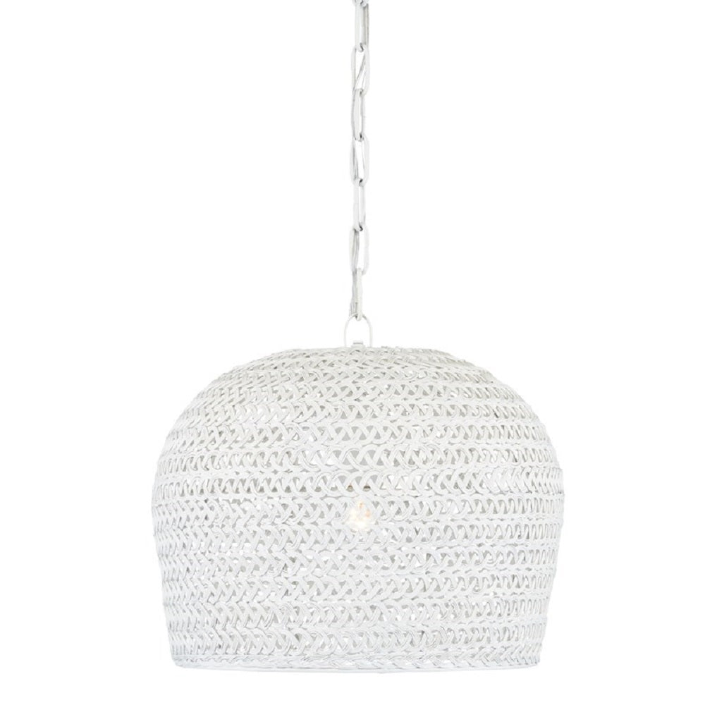 Piero Medium White Pendant Light