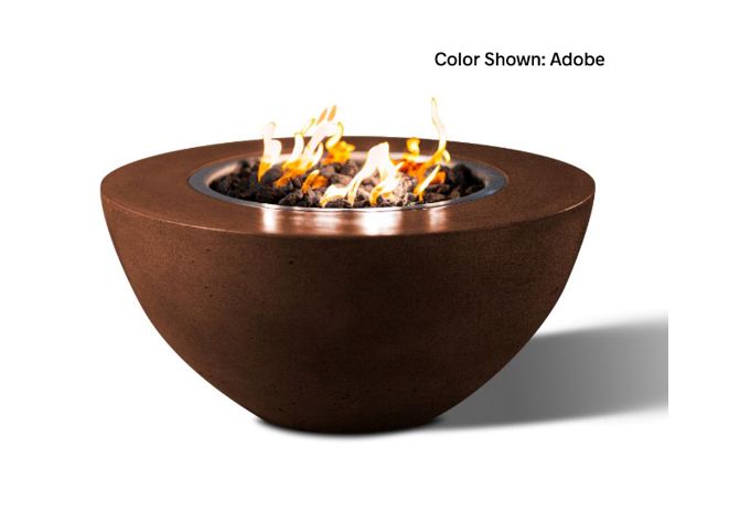 Round Fire Bowl Oasis 34 with Electronic Ignition - Free Cover [Slick Rock Concrete]