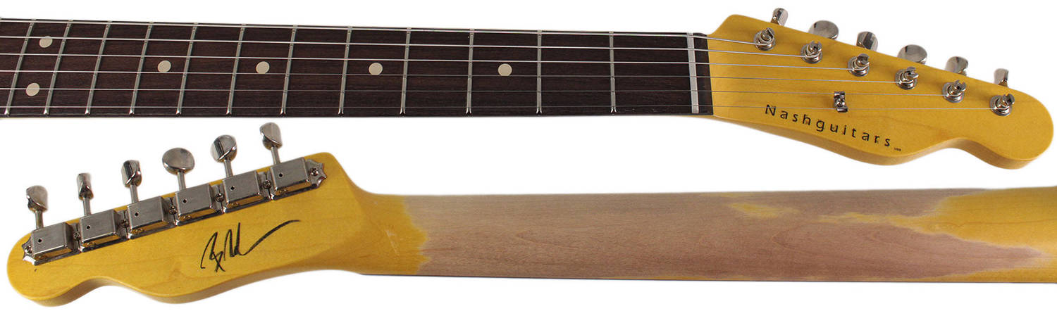Nash GF-2 Gold Foil Guitar in Sonic Blue with Light Aging