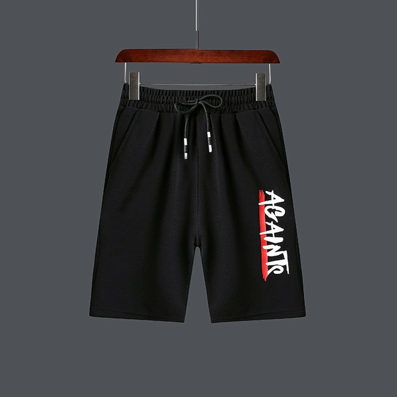 Men's Sportswear Tracksuit Two Piece Set - T-Shirt and Shorts for Running and Jogging