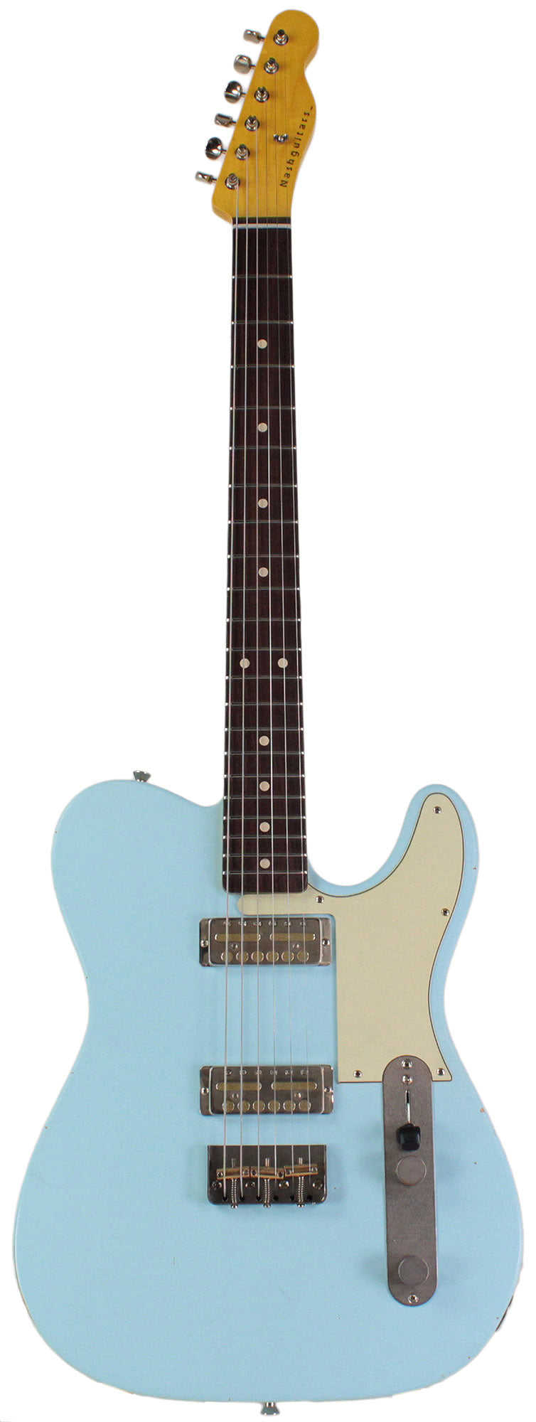 Nash GF-2 Gold Foil Guitar in Sonic Blue with Light Aging