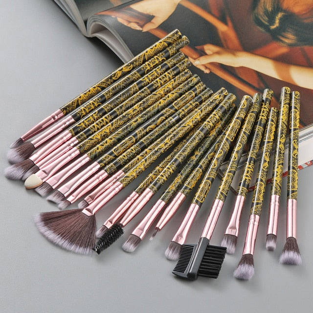 20/10/6 Pieces Makeup Brushes Set for Eye Shadow, Foundation, Powder, Eyeliner, Eyelash, and Lip Makeup