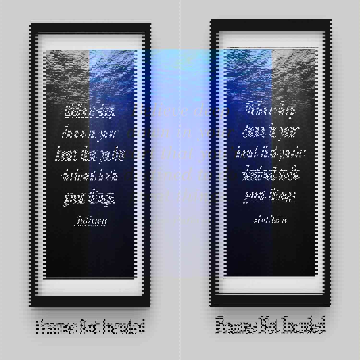 Joe Paterno Quotes - Inspirational Wall Sign - 8 x 10 Motivational Art Print - Ready to Frame - Home & Office Decor