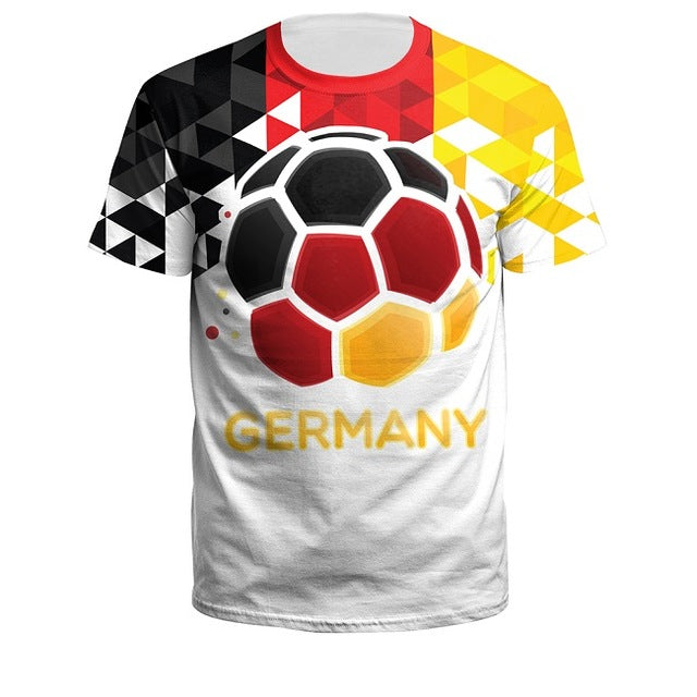 Summer Men/Women Croatia Football Jerseys 3D Printing Sport Tee Soccer Fitness Shirt