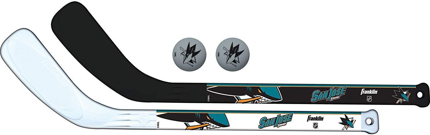 Franklin Sports NHL Team Mini Hockey 2 Piece Stick Set for Kids
