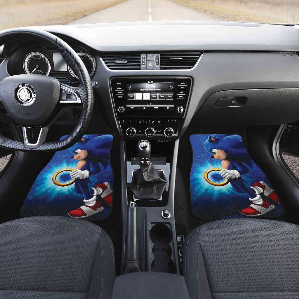 Custom Sonic The Hedgehog Car Floor Mats for Fans - Premium Cartoon Car Accessories