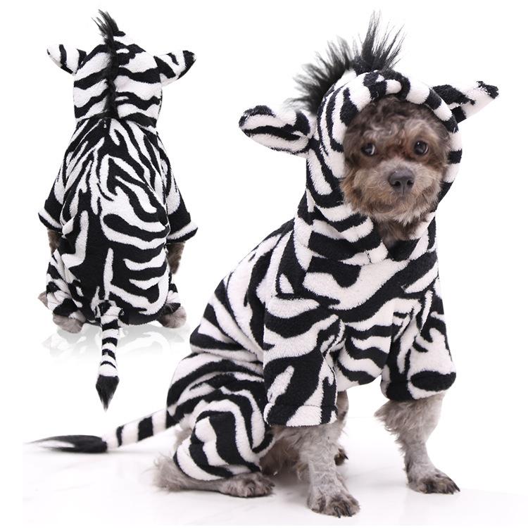 Cute Animal Shape Pet Clothes Cosplay Soft Texture Dogs Hooded Coat Costume Halloween Pets Supplies