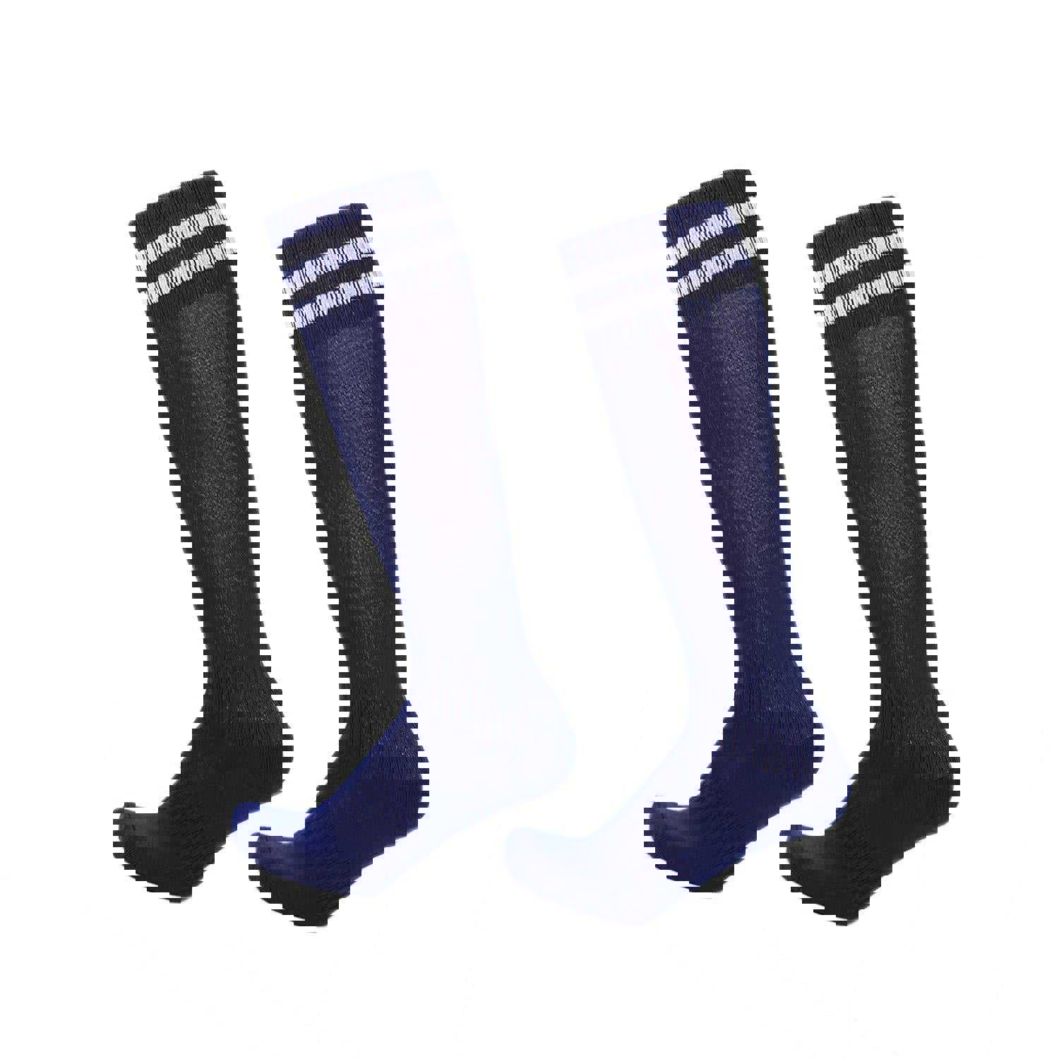 Kids Knee High Long Soccer Socks Cotton Compression Sport Team Socks 3/4 Pack