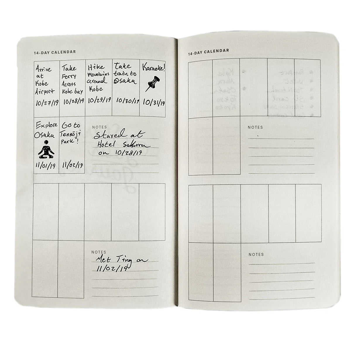 Globetrotter Vacation Travel Journal - Refillable Leather Journal with Planning Templates