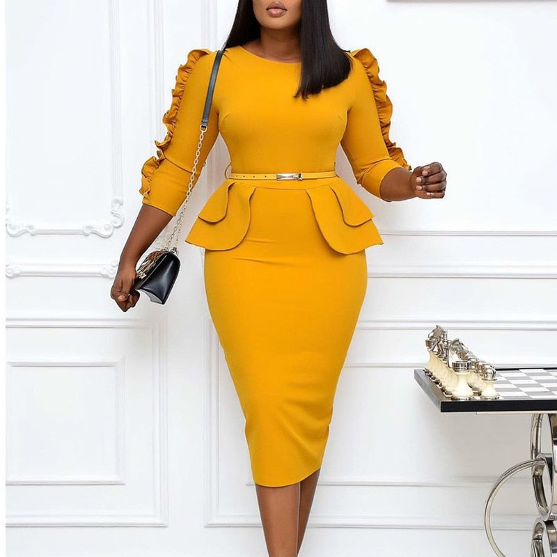 Bodycon African Dresses for Women - Stylish Pencil Robe & Bandage Dashiki Kaftan