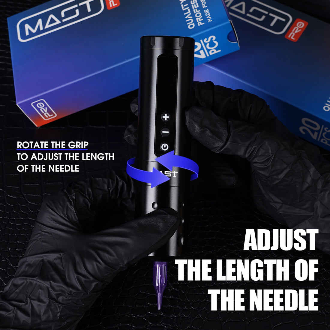 MAST A2 Wireless Tattoo Pen Machine Kit With 5000mAh Extra Large Battery Capacity