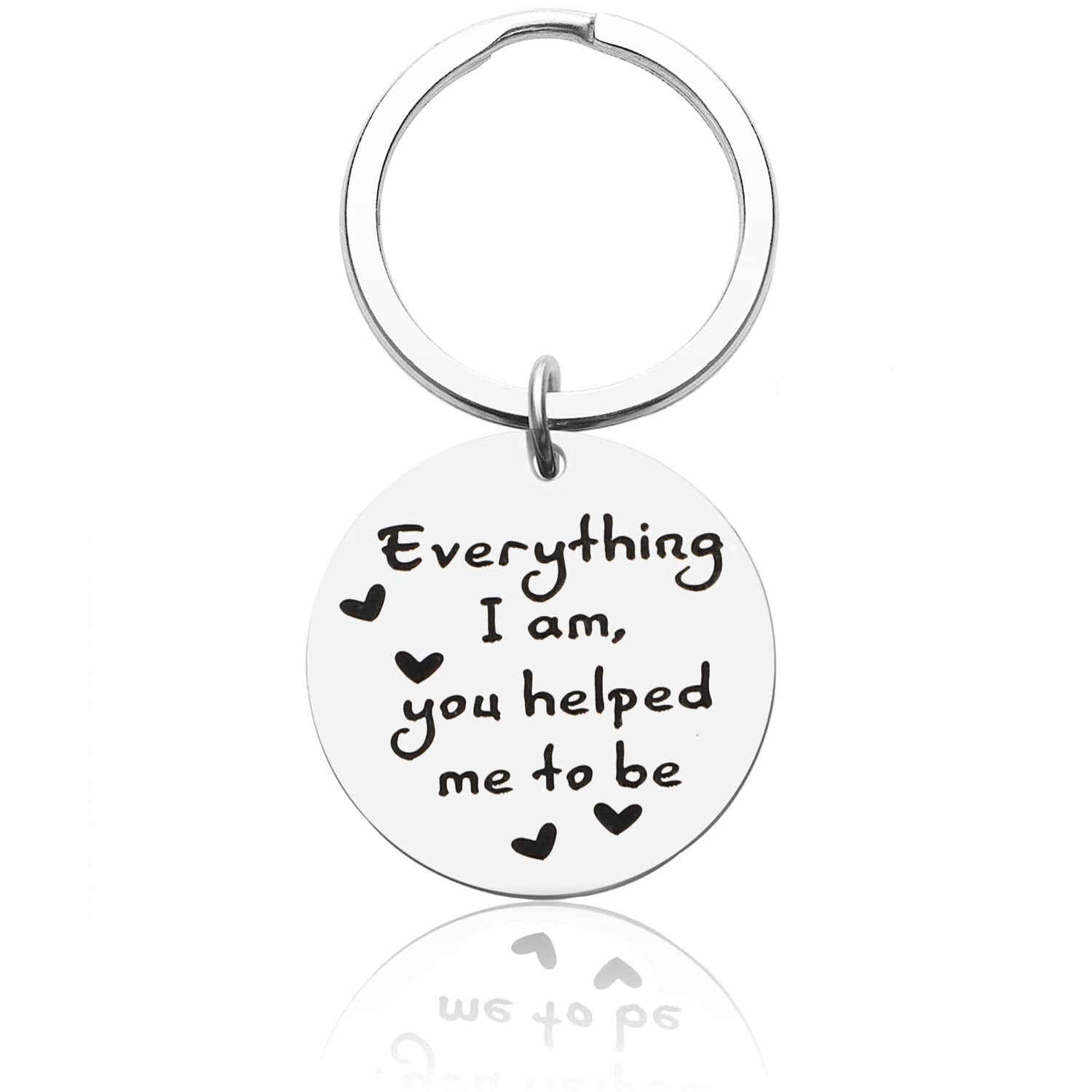 Mom Dad Gifts Keychain - Thank You Present for Parents, Teachers, Coaches