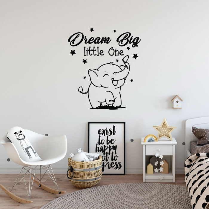 Inspirational Quote Vinyl Wall Sticker Decal - Dream Big Little One