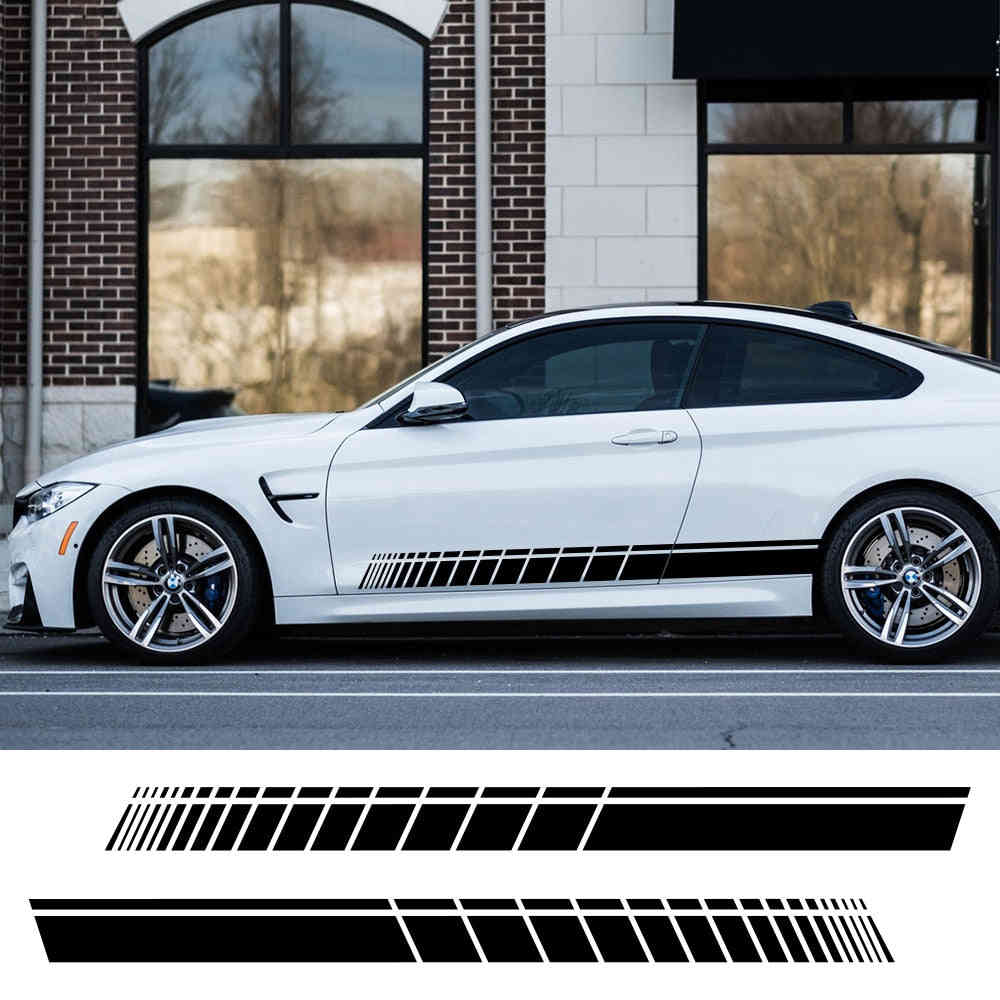 Custom Car Side Stickers for Audi, BMW, Ford, Volkswagen, Toyota, Renault, Peugeot, Mercedes, Honda, Mini - Vinyl Film Tuning Accessories