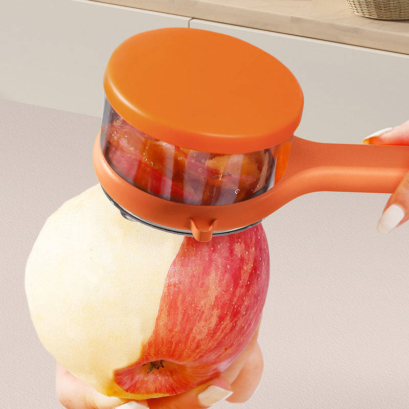 Kitchen Multi-Functional Peeler With Bucket Storage Scratcher