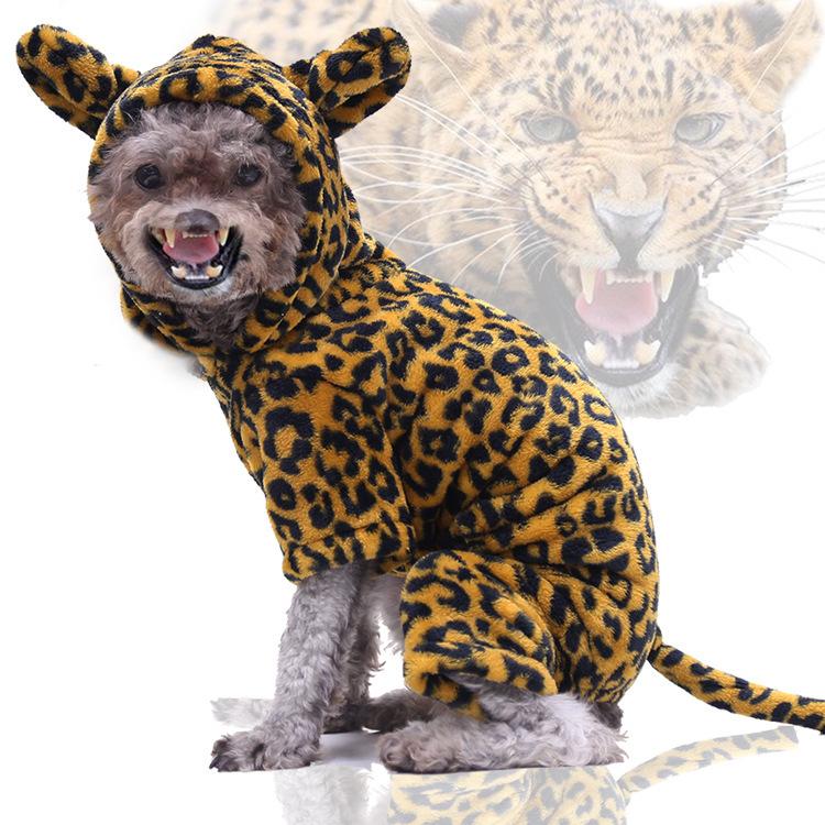 Cute Animal Shape Pet Clothes Cosplay Soft Texture Dogs Hooded Coat Costume Halloween Pets Supplies