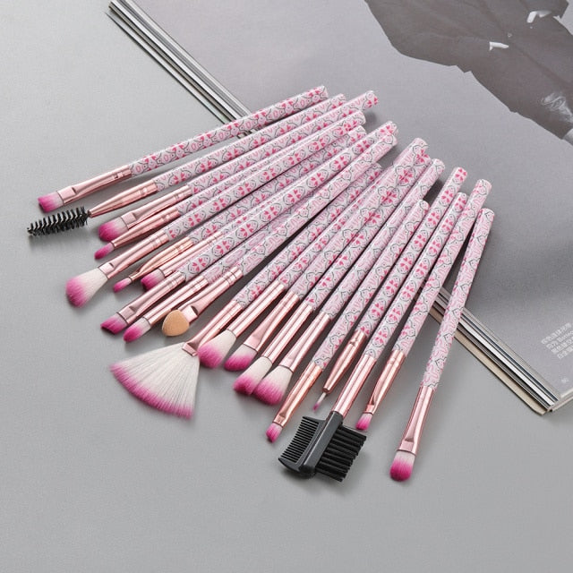 20/10/6 Pieces Makeup Brushes Set for Eye Shadow, Foundation, Powder, Eyeliner, Eyelash, and Lip Makeup