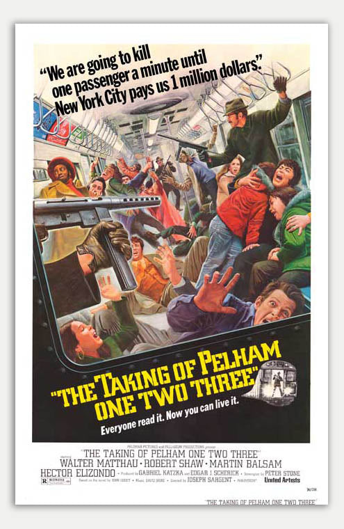 The Taking of Pelham One Two Three - 11 x 17 Movie Poster (1974 Reprint)
