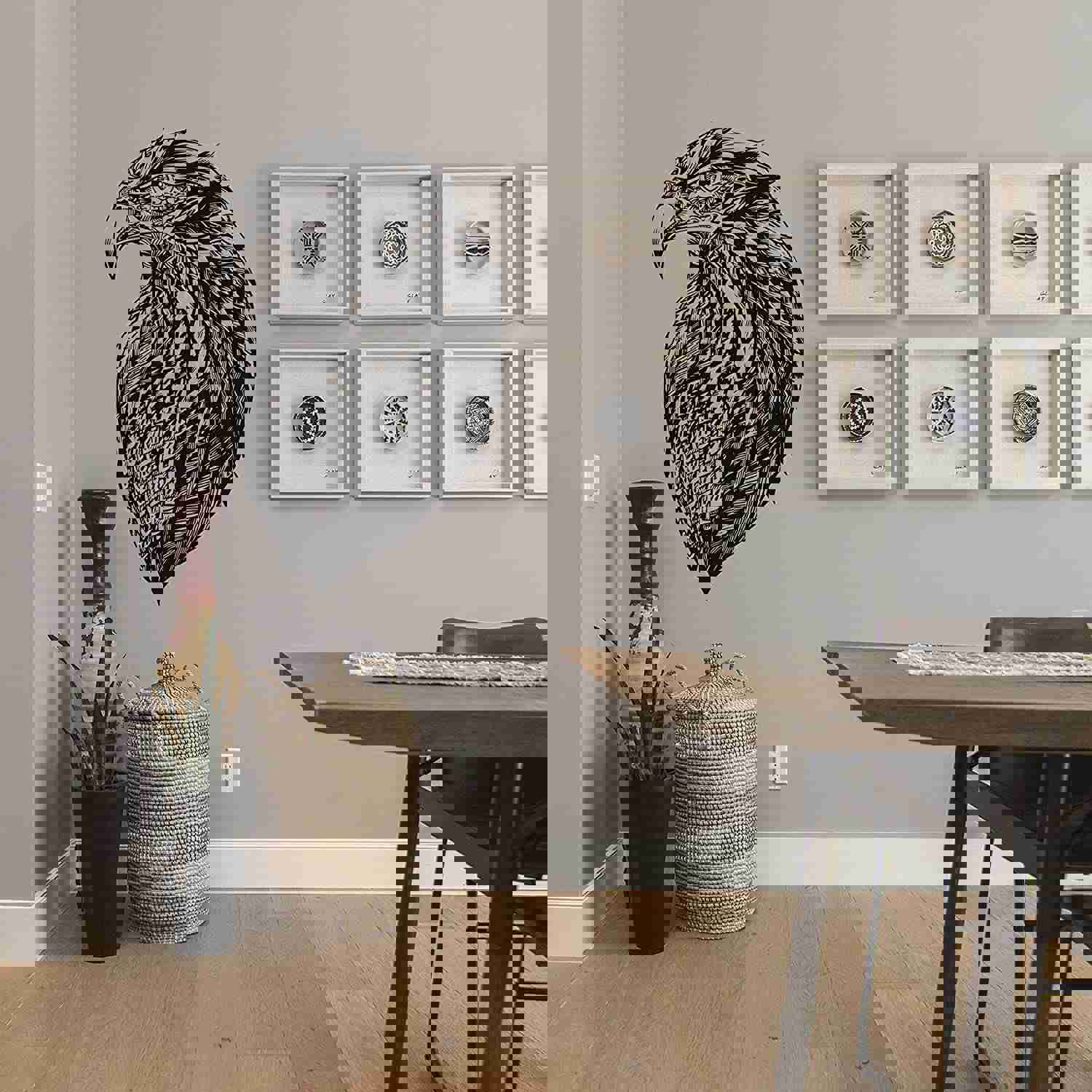 Animal Life Quote Vinyl Wall Sticker Decal - Eagle Birds Wildlife Decor