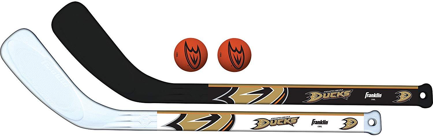 Franklin Sports NHL Team Mini Hockey 2 Piece Stick Set for Kids