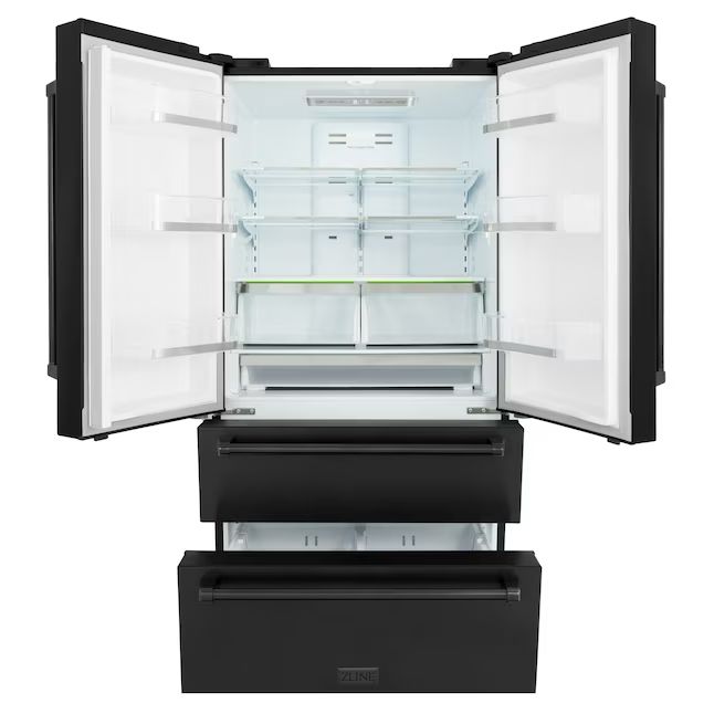 ZLINE 36 Autograph Edition 22.5 cu. ft French Door Refrigerator with Ice Maker