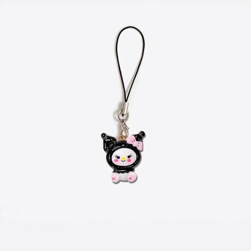Kawaii Anime Hello Kitty Creative Bow Love Phone Chain Pendant