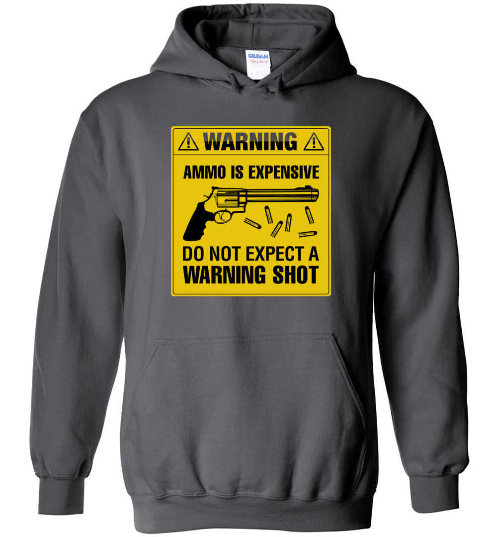 Do Not Expect a Warning Shot Mens Hoodie - Unique Gun Enthusiast Gift
