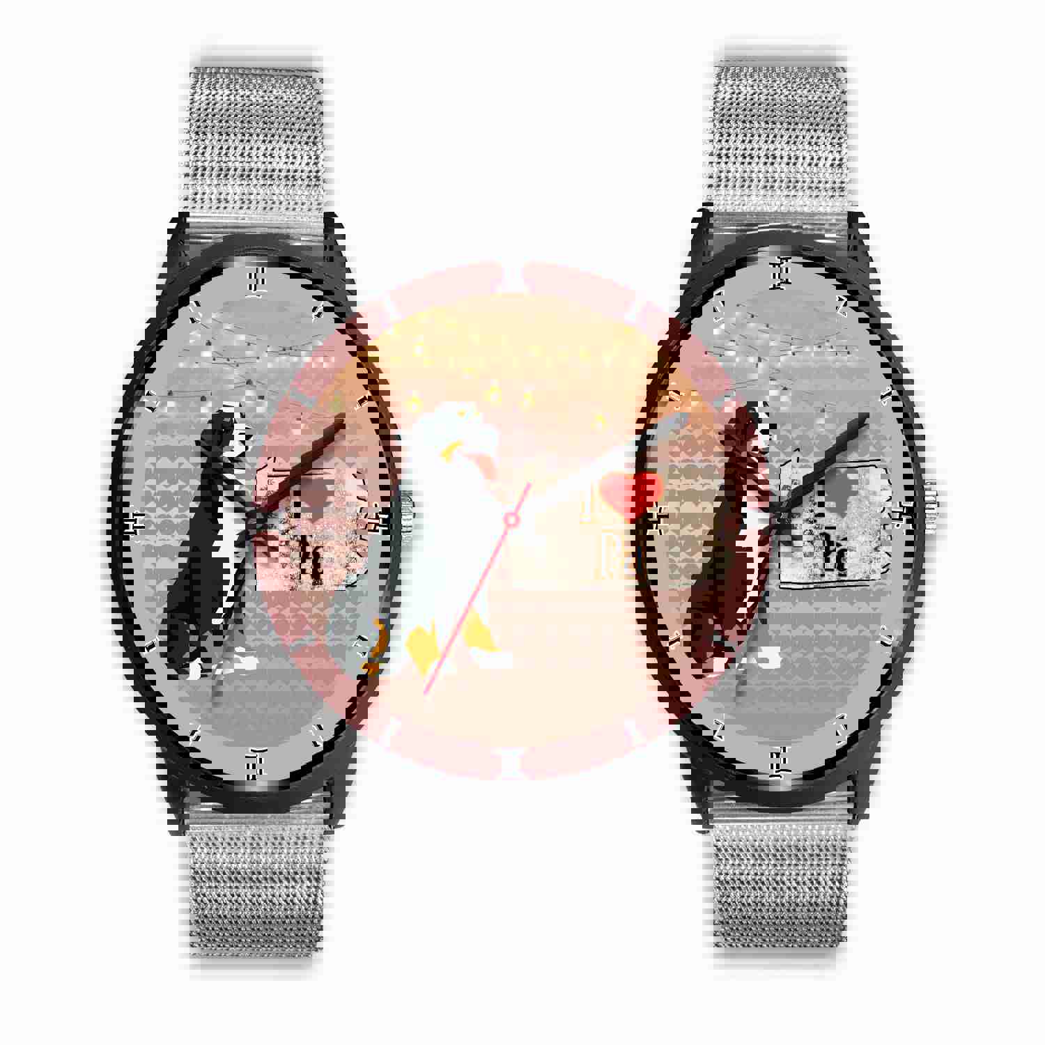 Bernese Mountain Dog Art Pennsylvania Christmas Special Wrist Watch