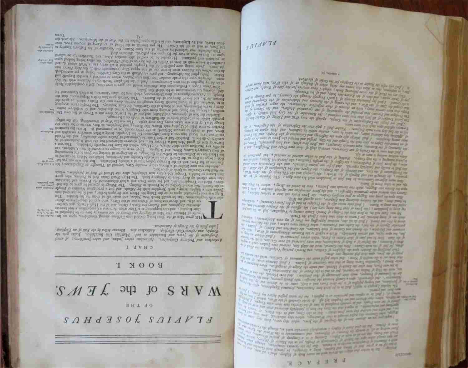 Flavius Josephus Works 1755 LEstrange Folio Book - Jewish History with Maps