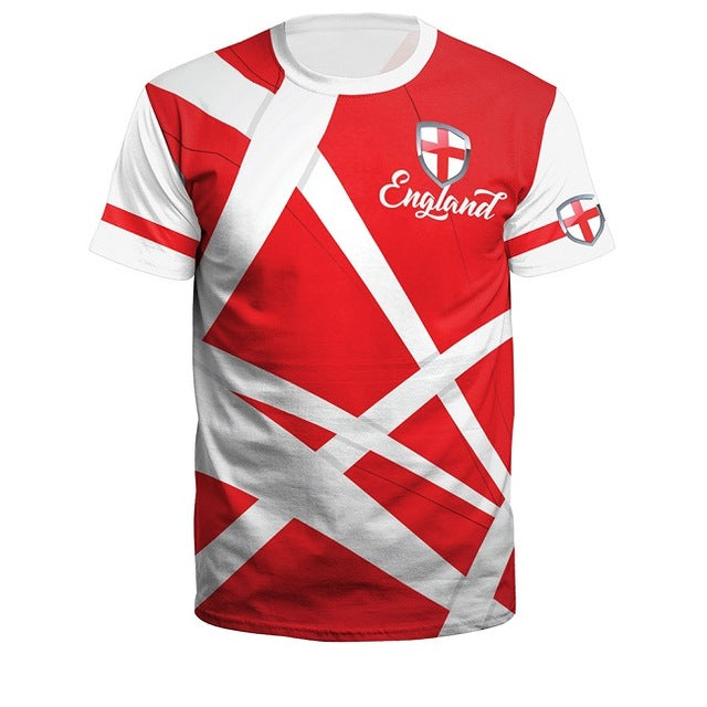 Summer Men/Women Croatia Football Jerseys 3D Printing Sport Tee Soccer Fitness Shirt