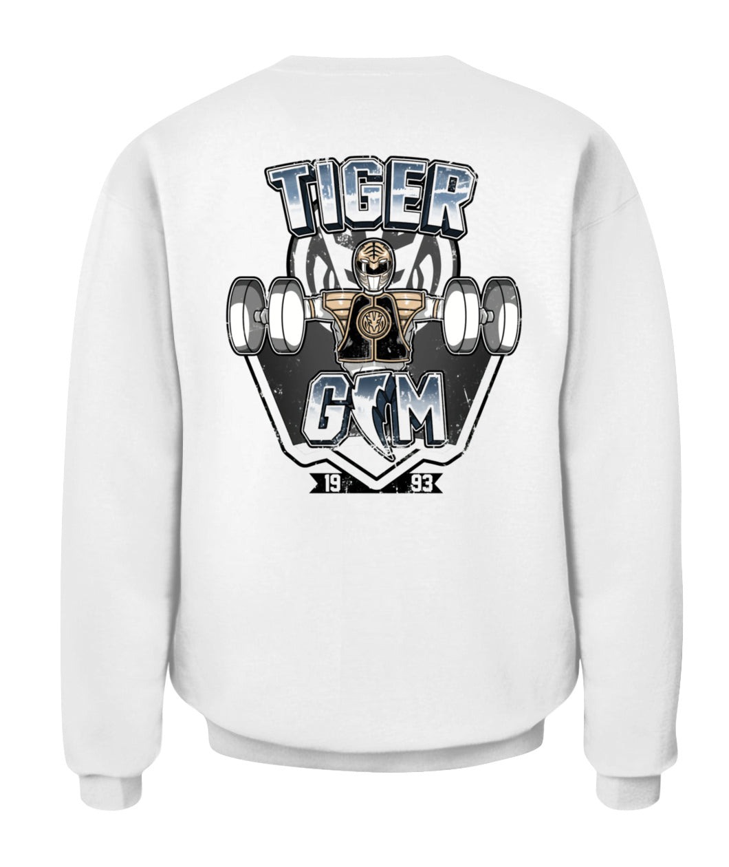 White Ranger Tiger Gym Custom Graphic Apparel
