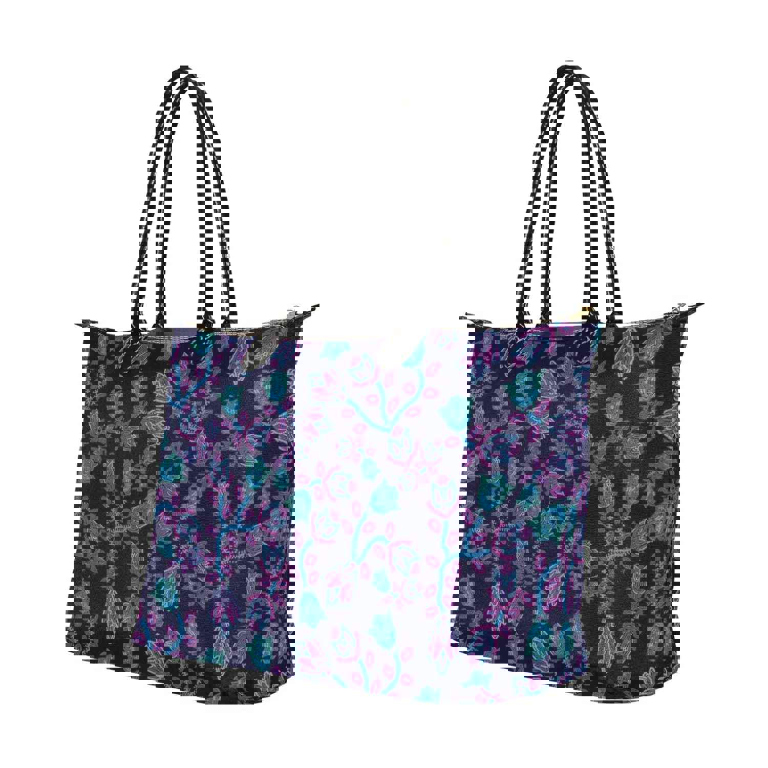 Beaded Blue Nouveau Single-Shoulder Lady Handbag