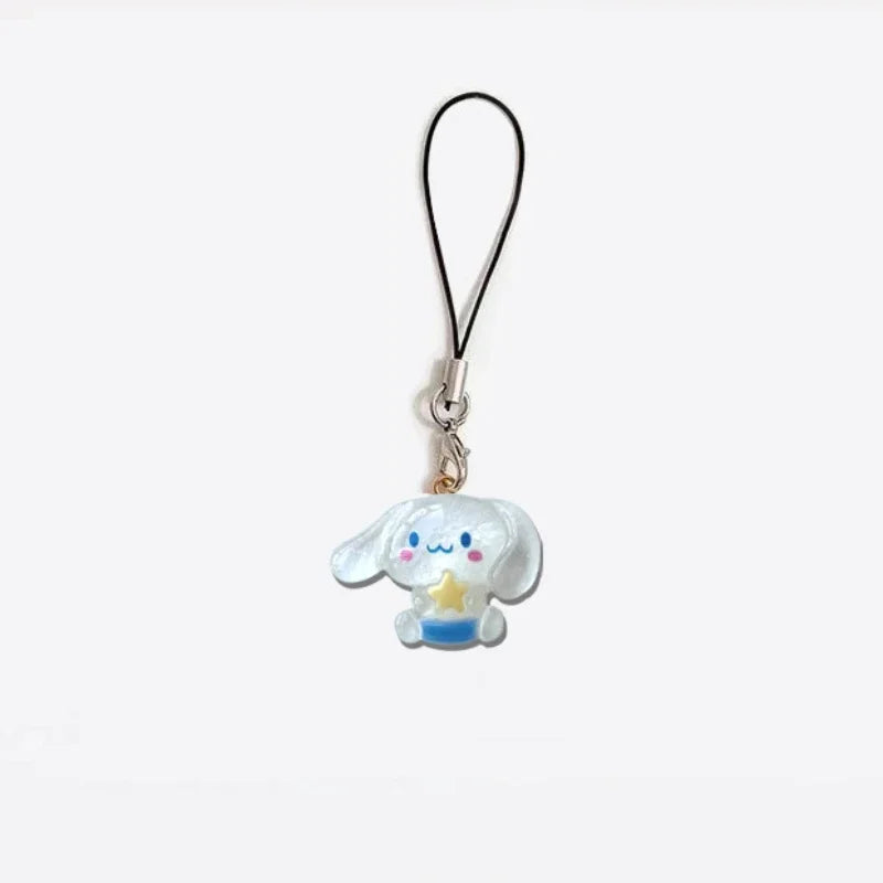 Kawaii Anime Hello Kitty Creative Bow Love Phone Chain Pendant