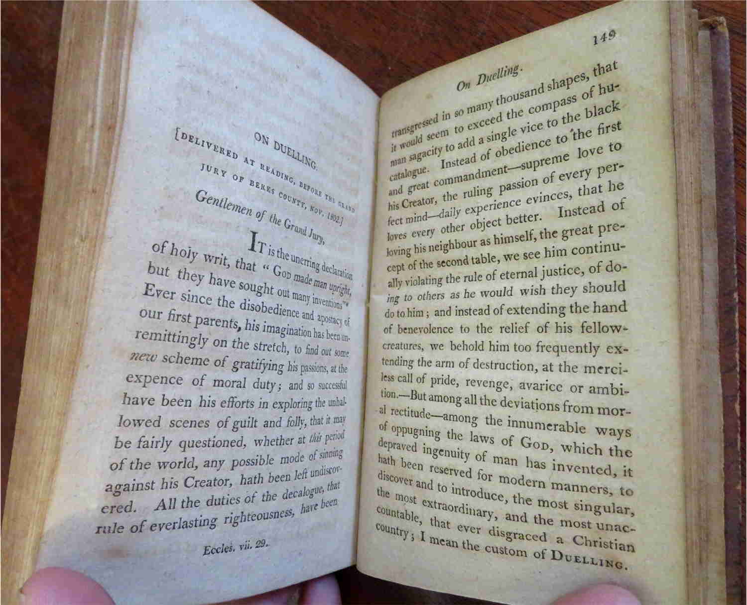 Charges and Extracts of Charges on Moral and Religious Subjects by Jacob Rush, 1804 Leather Book