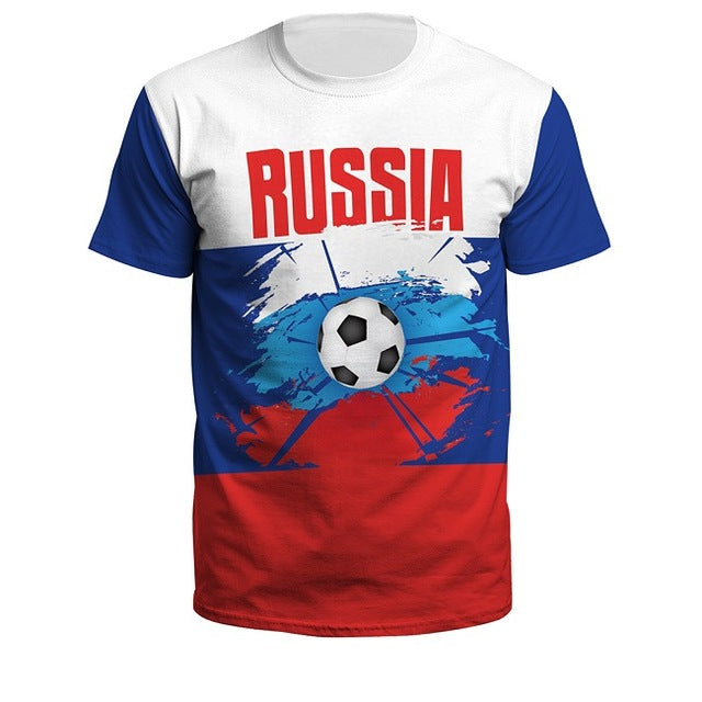 Summer Men/Women Croatia Football Jerseys 3D Printing Sport Tee Soccer Fitness Shirt