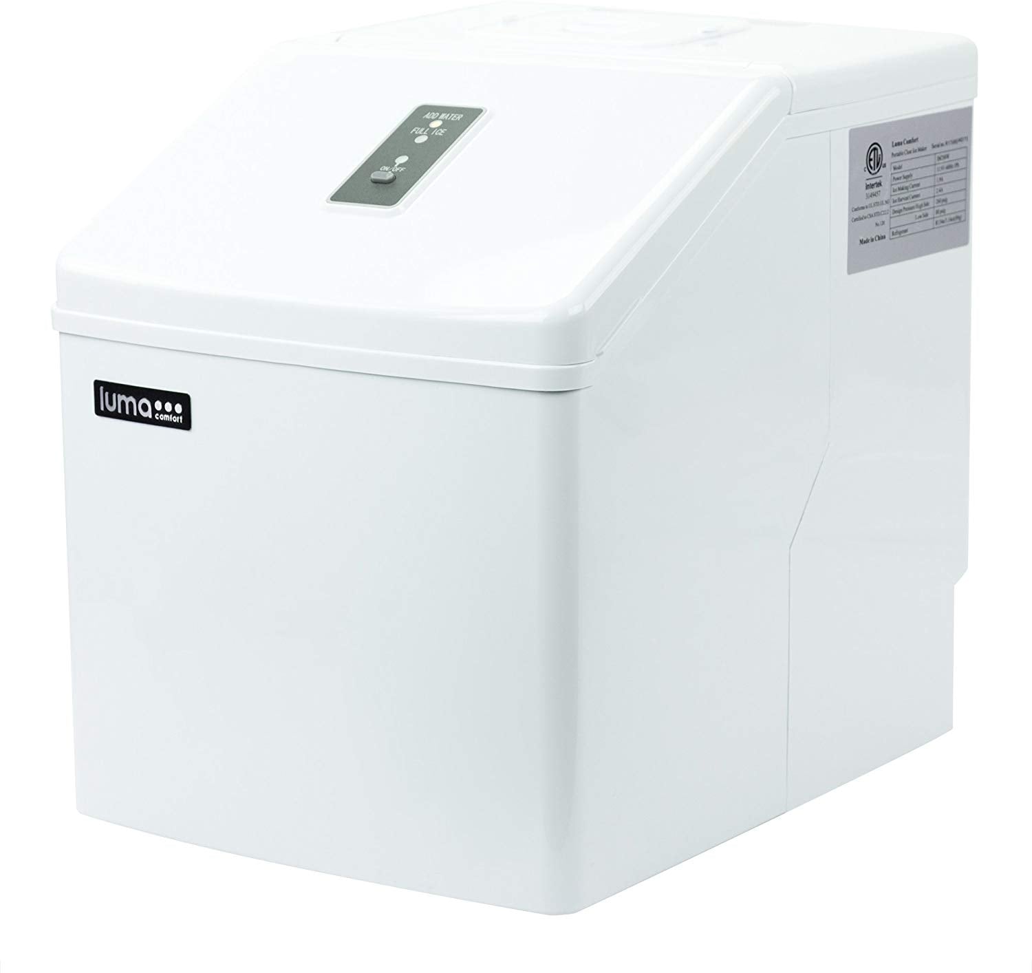 Luma Comfort IM200SS Portable Ice Maker - 28 lbs. Daily, BPA-Free, Easy Clean
