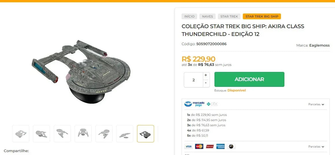 Personal Shopper | Buy from Brazil - Star Trek Collection - 17 Items (DDP)