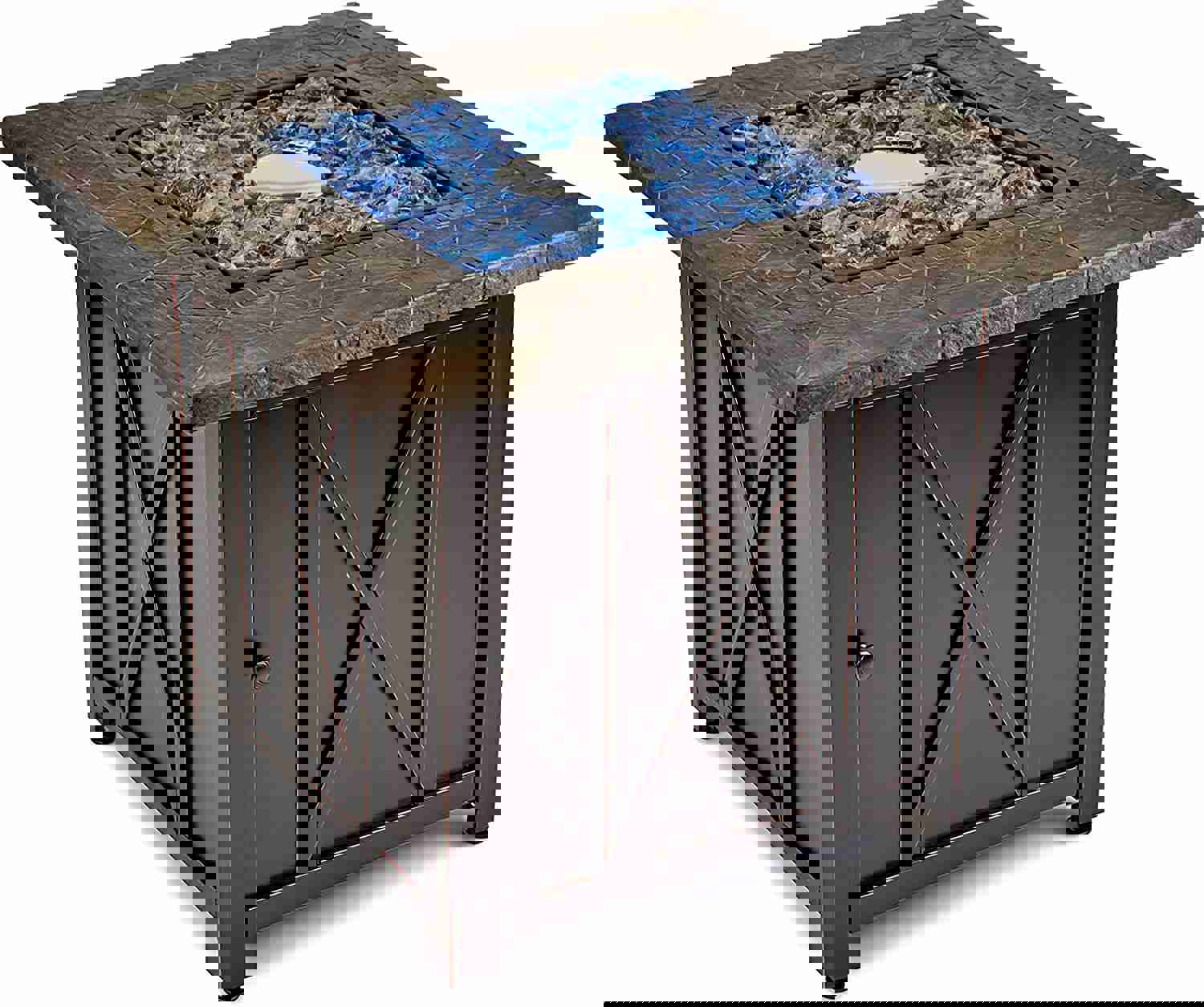 Endless Summer 30 Inch Square Propane Gas Outdoor Fire Pit Table