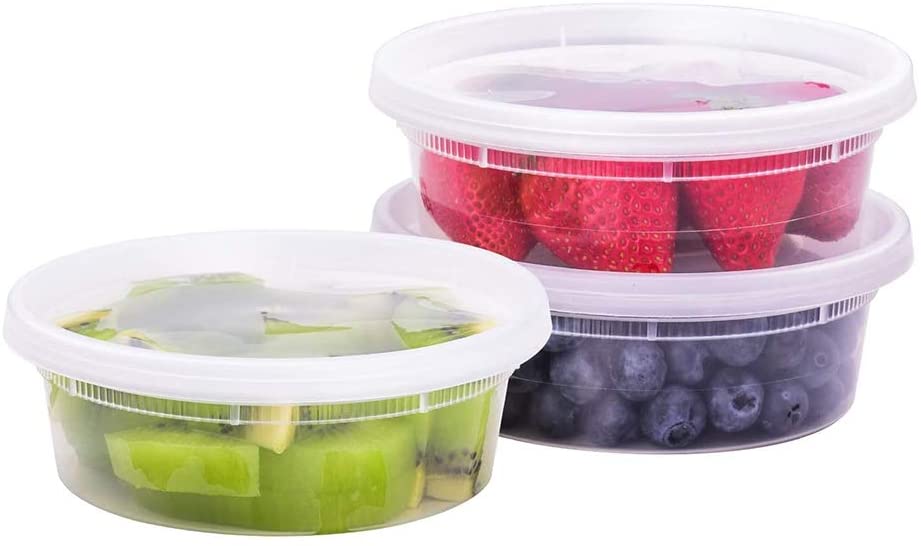 TashiBox Airtight Plastic Food Storage Containers (8 oz, 16 oz, 32 oz, 48 Sets) - BPA Free, Microwave/Dishwasher/Freezer Safe