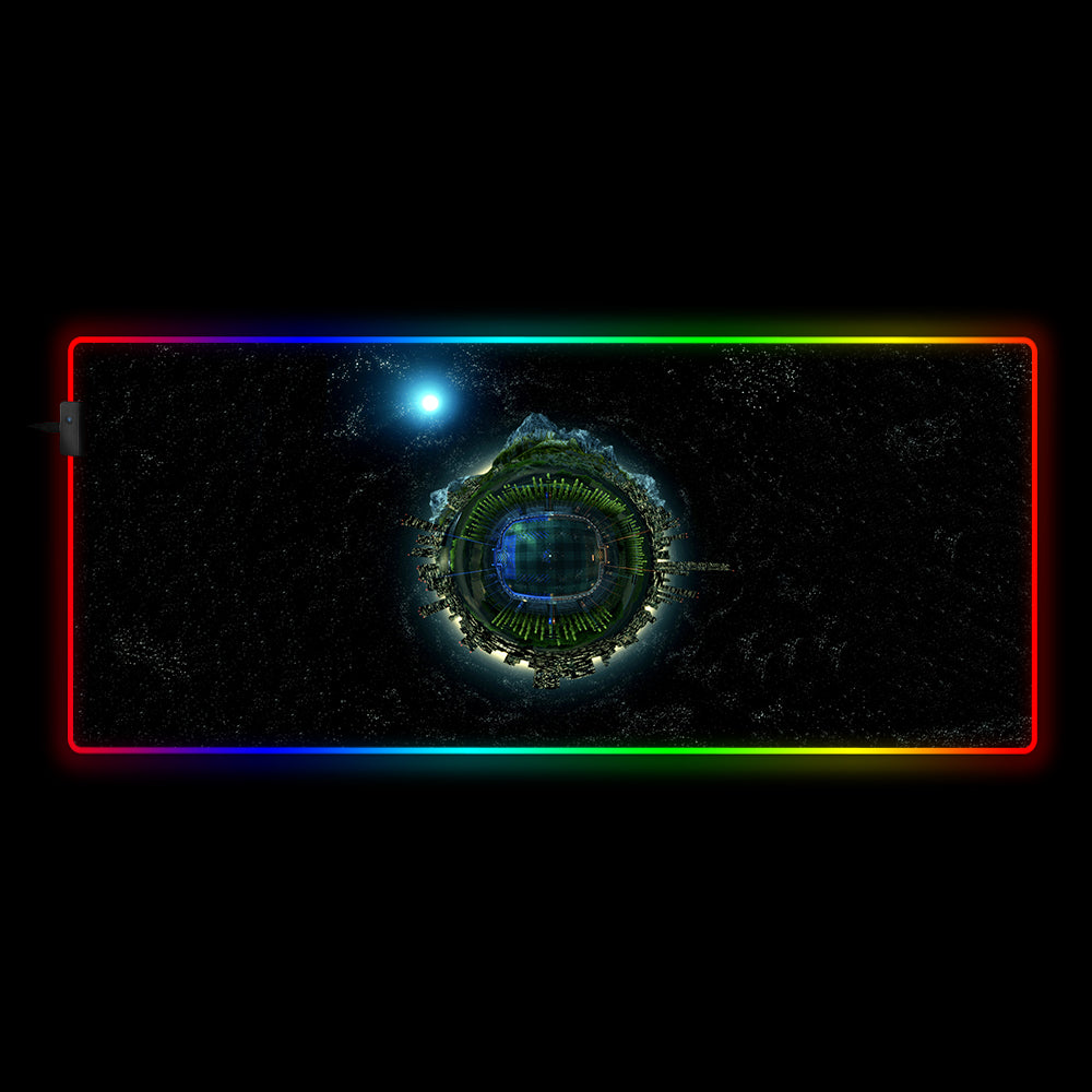 Rocket League Arena Design RGB Gaming Mouse Pad - M-XXL Size with LED Lighting