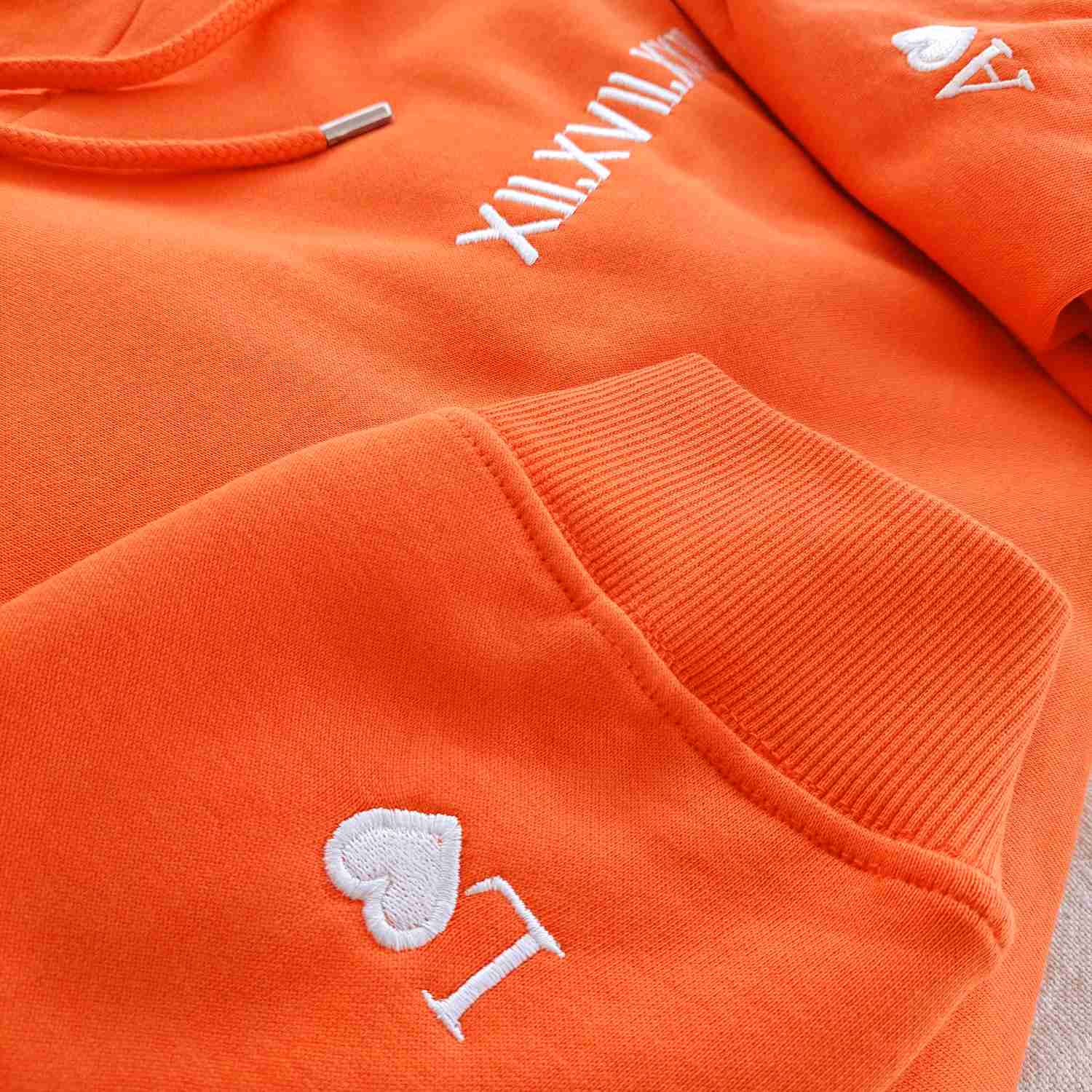 Roman Numeral Hoodie - Personalized Anniversary Gift with Embroidery