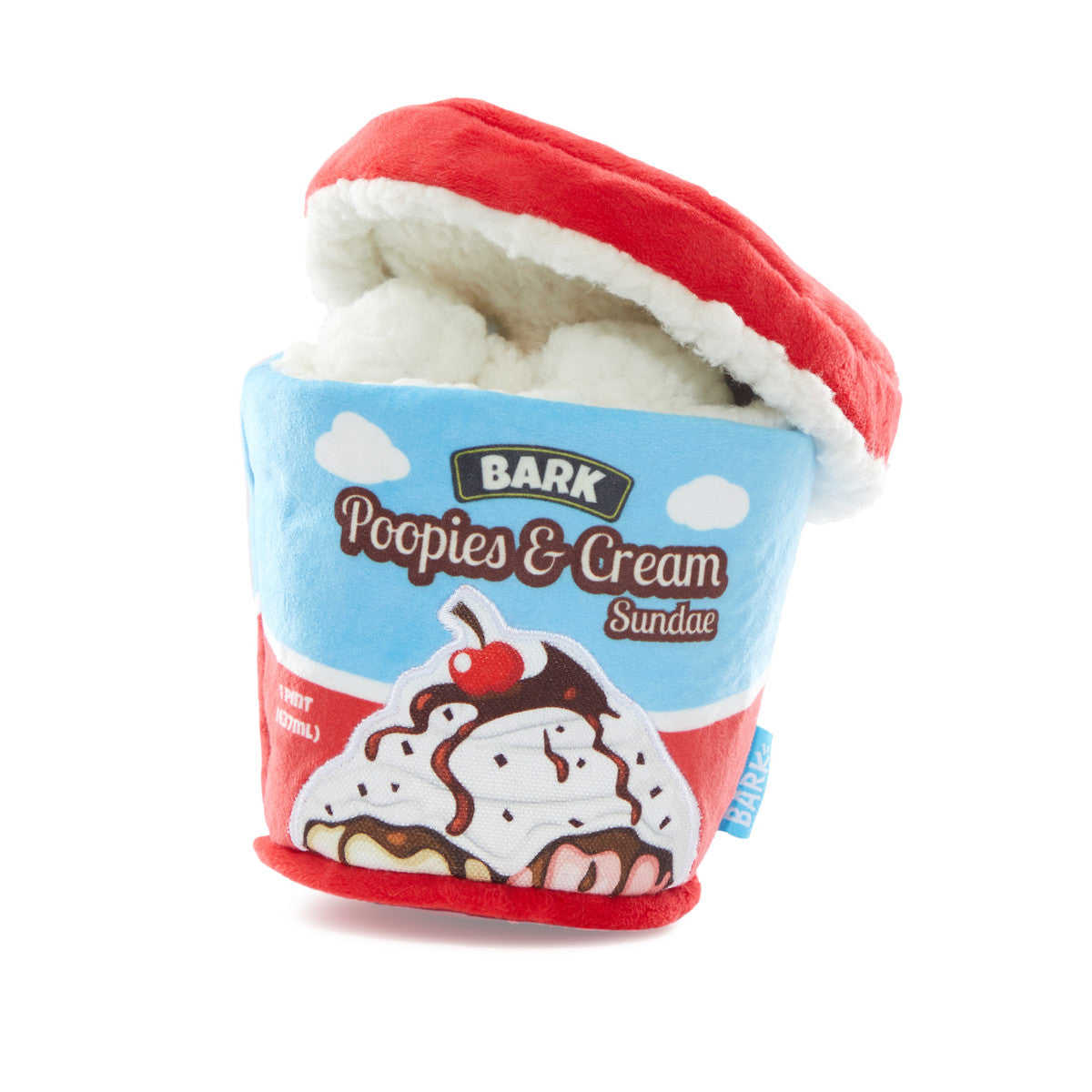 Poopies & Cream Ice Cream Pint Dog Toy