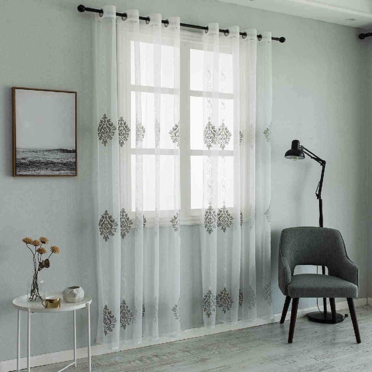 White Sheer Curtain Panels - Dolce Mela - Nexus 60x100H